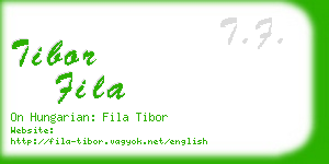 tibor fila business card